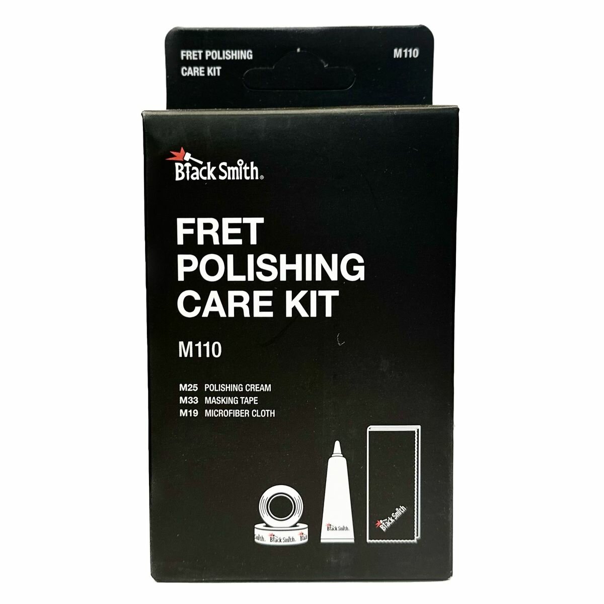 BlackSmith Fret Polishing Care Kit M110 набор для полировки ладов, 2 рулона M33, M25 полироль, M19