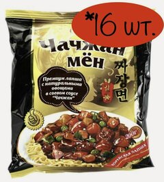 Изображение товара Доширак Чачжан Мен лапша корейская, 200 г/ 16 шт.