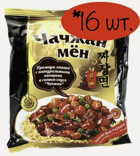 Изображение товара Доширак Чачжан Мен лапша корейская, 200 г/ 16 шт.