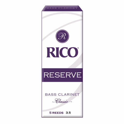 Трости для бас-кларнета Rico Reserve №3,5 (5 шт) колпачок для кларнета бас rico rbc1c