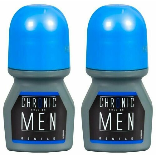 Chronic Men Дезодорант роликовый мужской Gentle, 50 мл, 2 штуки дезодорант ролик chronic men антиперспирант роликовый мужской strong