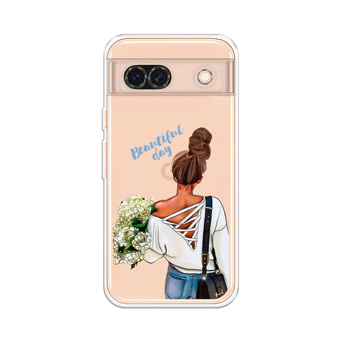 Силиконовый чехол на Google Pixel 8A / Гугл Пиксель 8А Beautiful day vector, прозрачный силиконовый чехол на google pixel 8 гугл пиксель 8 beautiful day vector прозрачный