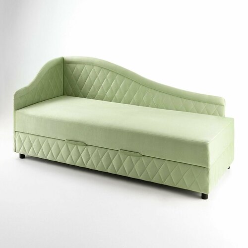 Тахта угловая велюр Форест салатовый Левый 110 см