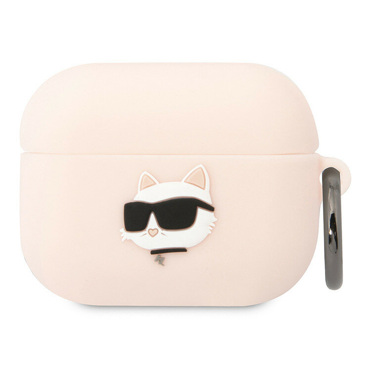 Lagerfeld для Airpods Pro чехол Silicone case with ring NFT 3D Choupette Pink