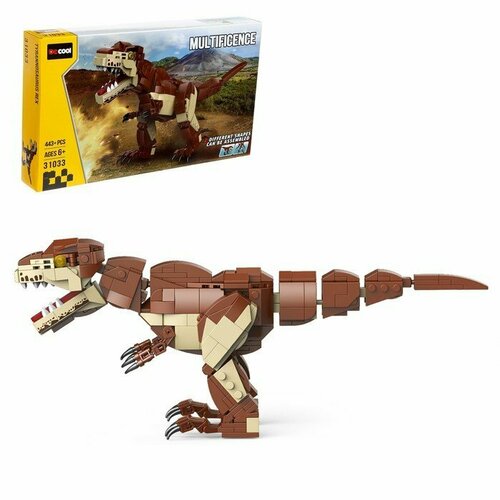 Конструктор Дино «Тираннозавр», 443 детали (комплект из 2 шт)