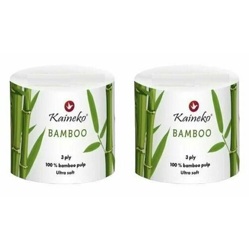 Kaineko Туалетная бумага Bamboo, 3-х слойная, 30 м, 2 рулона