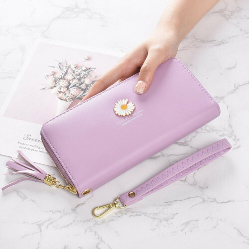 фото Кошелек , фактура зернистая, фиолетовый wasabi trend