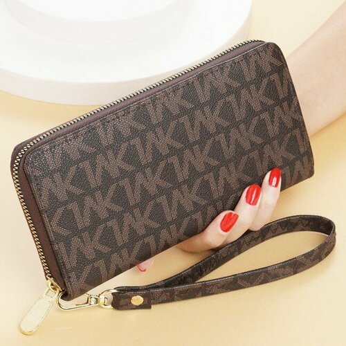 фото Кошелек , фактура зернистая, коричневый wasabi trend