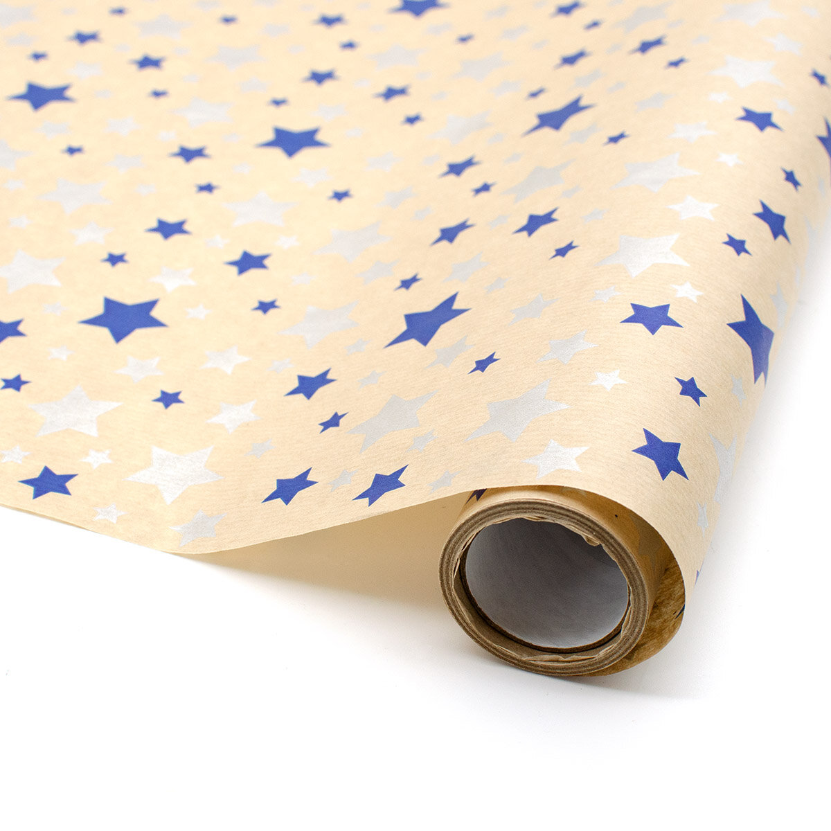 фото 4975 Бумага крафт 40г/м2, 70см*10м, Звезды