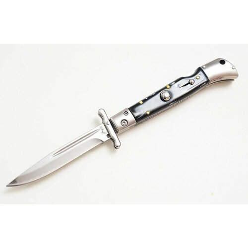 фото Складной автоматический нож stiletto с гардой нет бренда