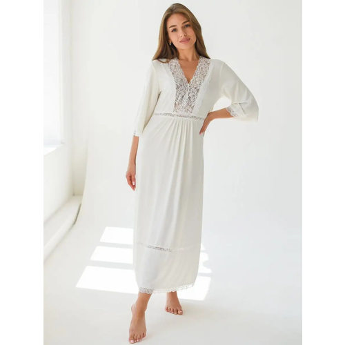 фото Сорочка текстильный край, размер 58, белый