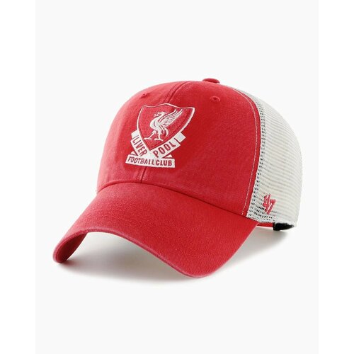 фото Бейсболка , размер 56/58, серый, красный liverpool fc