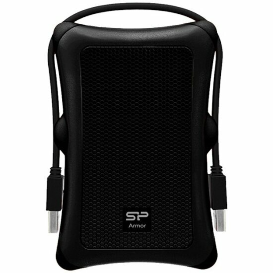 Внешний жесткий диск Silicon Power Armor A30, 1 ТБ, USB 3.2 Gen 1 (SP010TBPHDA30S3A) черный