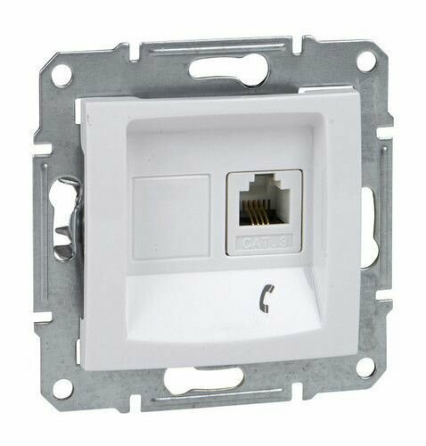 фото Schneider Electric Sedna Белый Розетка ТЛФ 1-ая RJ11