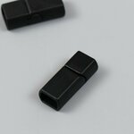 Застёжка магнитная металл чёрная матовая 0,7х2,3х0.9 см - изображение