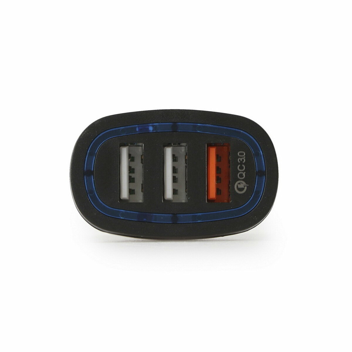Автомобильное зарядное устройство WIIIX , 3xUSB, 2.4A, черный - фото №3