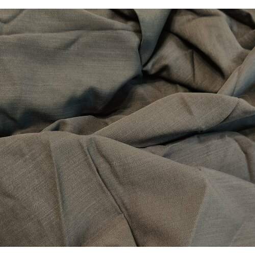 Костюмно-плательная ткань Французский лен хаки