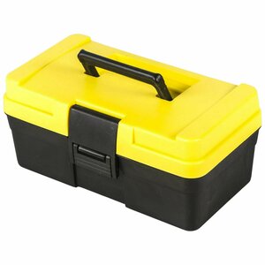 Ящик для инструмента 151х125х285 мм, пластик, цвет чёрно-жёлтый