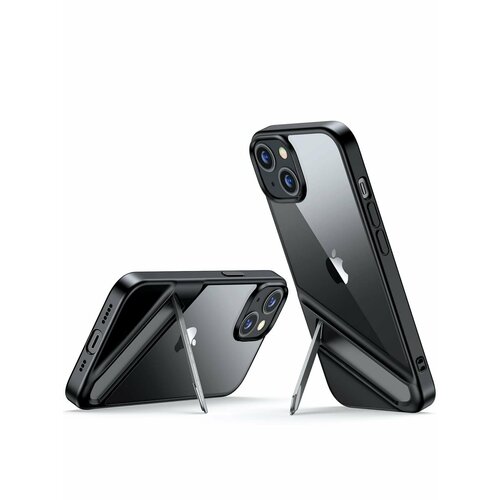 ClipCase UGREEN LP738 (25405) Kickstand Protective Case для iPhone 15 Plus 6.7'. Цвет: для Apple iPhone 15 Plus 6.7' черный