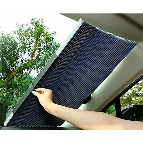 Шторка солнцезащитная на лобовое 15070 см заднее стекло светоотражающая раздвижная 858₽