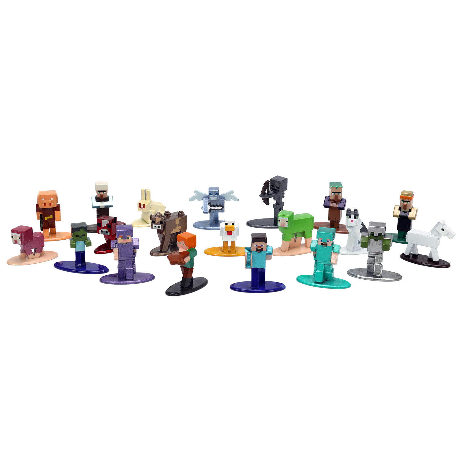 Набор фигурок Nano Metalfigs: Minecraft – Wave 6 (20 шт.)