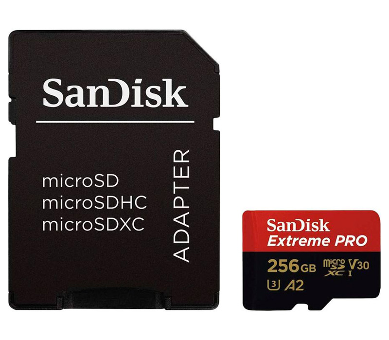 Карта памяти micro sd SanDisk micro SDXC Extreme PRO 256 gb + адаптер для карты памяти микро sd