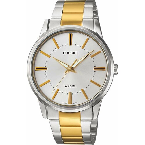 фото Наручные часы casio, серебряный, золотой
