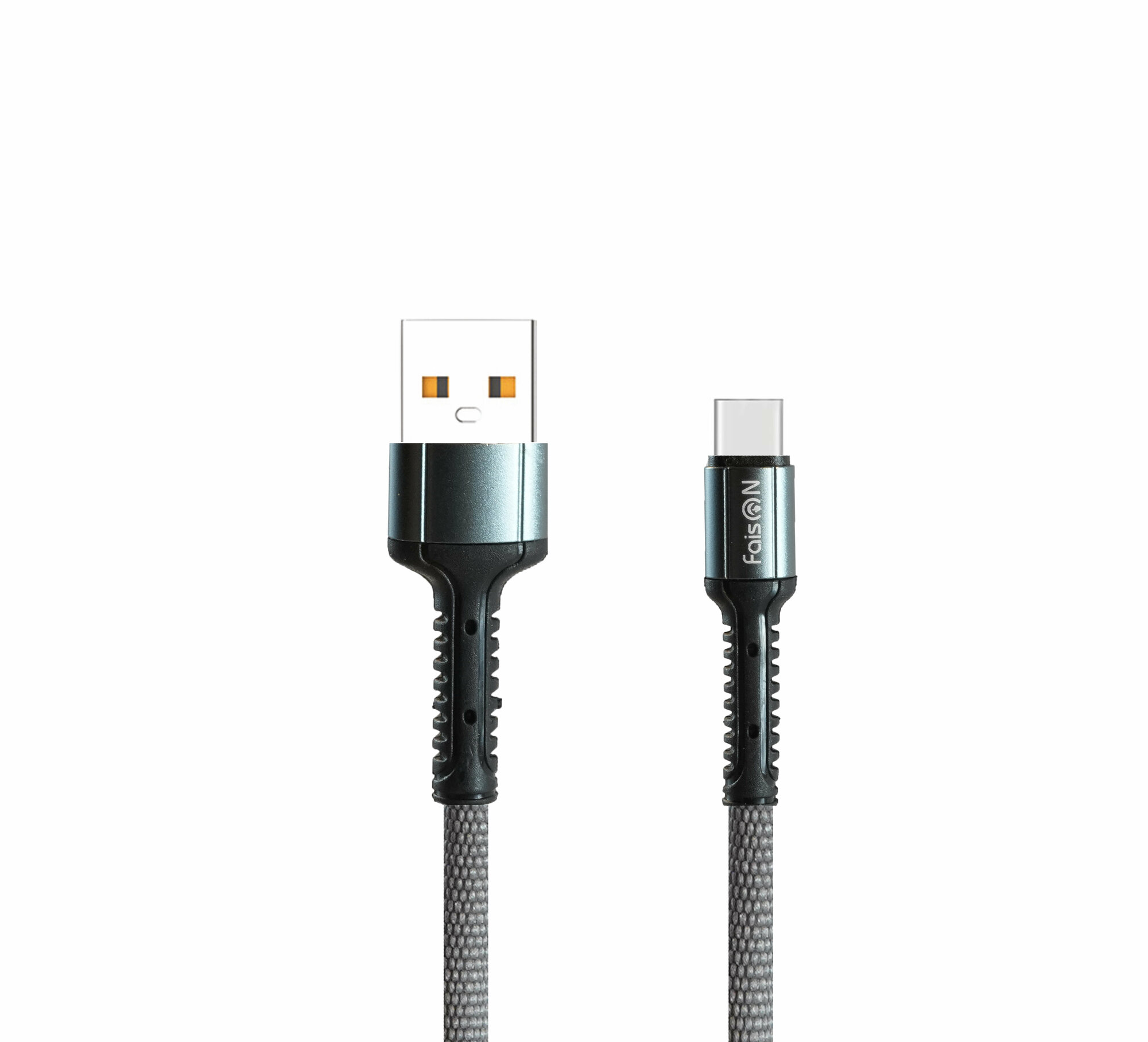 фото Кабель USB - Type-C FaisON K-71 Nilony, 1.0м, 3,0А, цвет: серый