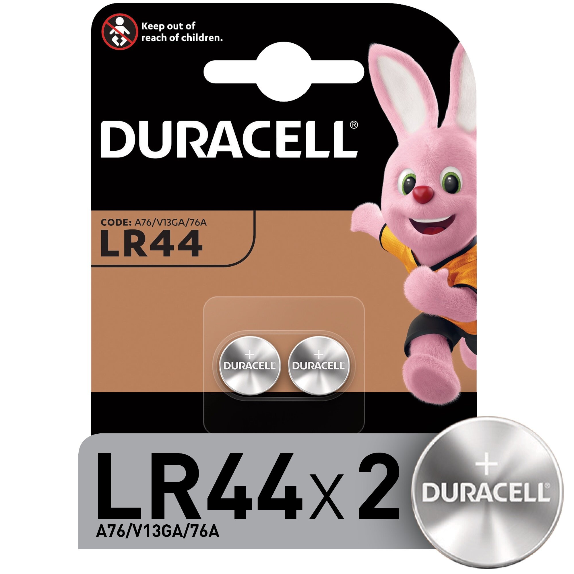 Батарейка тип Таблетка DURACELL LR44 2 