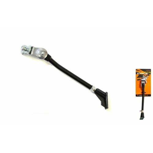 фото Trix подножка 20-28", алюминиевая, крепление центральное, регулируемая, черная '00000012182