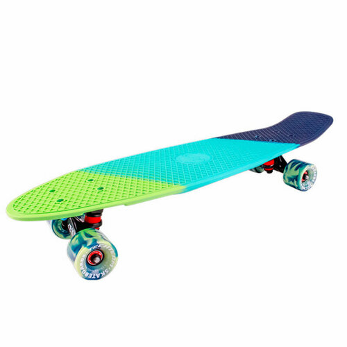 фото Скейтборд пластиковый tech team tricolor 27 sea blue/blue1/4 tsl-402m techteam