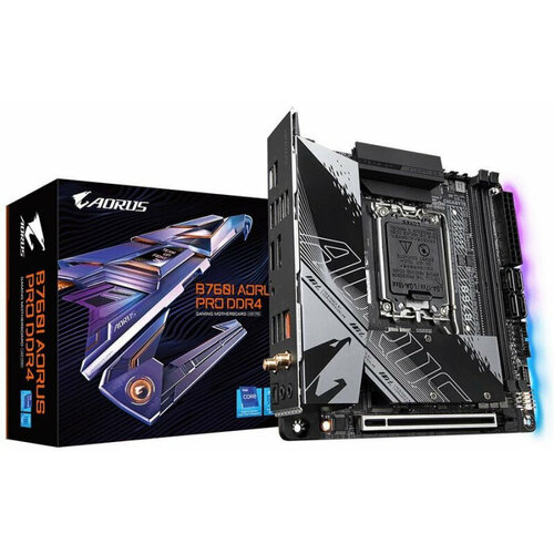 Материнская плата GIGABYTE B760I AORUS PRO DDR4 LGA1700 mini-ITX 2928000₽