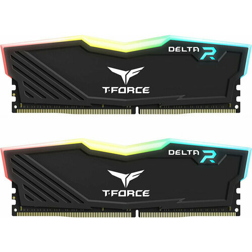 Оперативная память DIMM TEAM GROUP TEAMGROUP T-Force Delta RGB 32GB (16GB x2) DDR4-3200 Black (TF3D432G3200HC16FDC01)