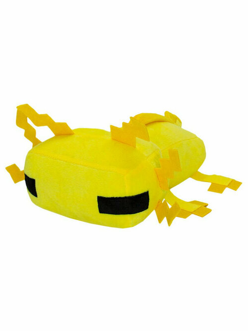 Мягкая игрушка PIXEL CREW TM12318 Пиксельный Аксолотль Pixel Axolotl желтый 34см