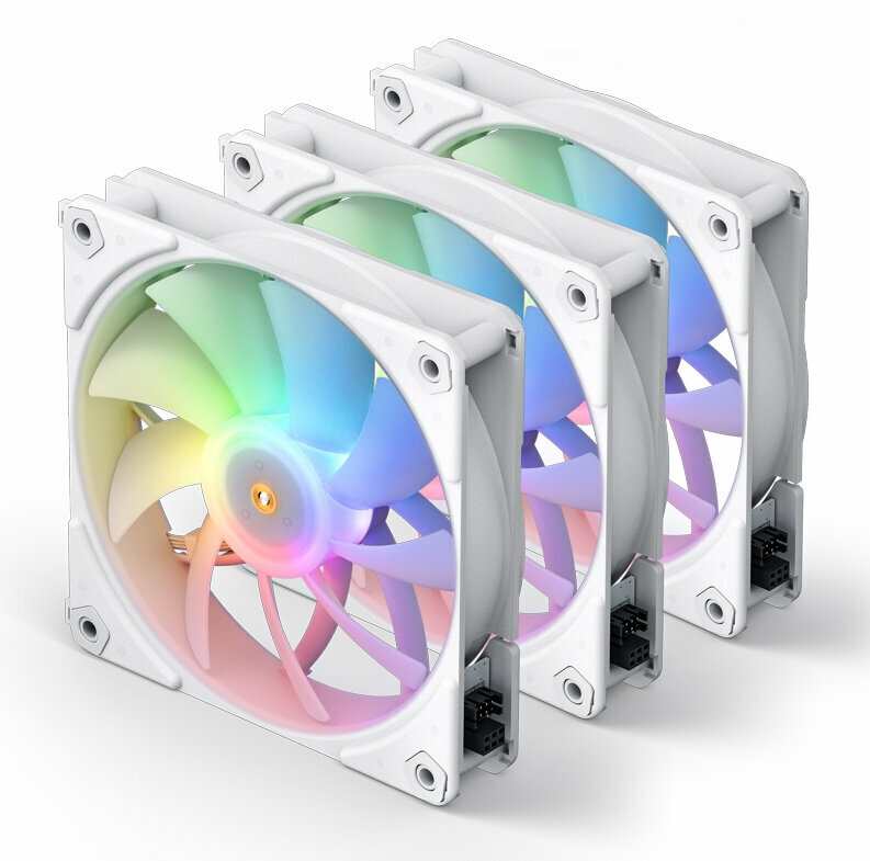 Вентиляторы для корпуса Jonsbo ZF-120(3 in 1) White 120х120х25мм ARGB 3шт