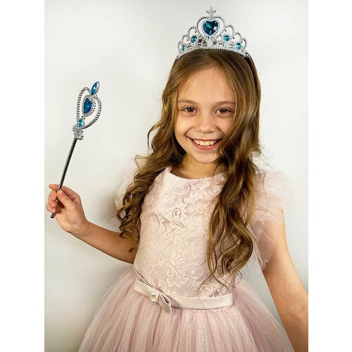 фото Подарочный набор принцессы карнавальные аксессуары на праздник для девочки подарок на 8 марта бантами