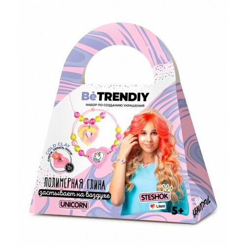 Набор по созданию украшений из полимерной глины BE TRENDIY COLD CLAY малый, UNICORN