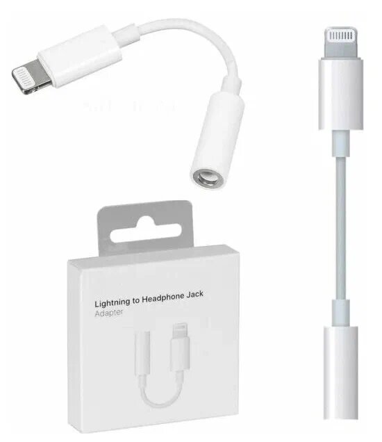 Переходник для наушников для Apple Iphone и Ipad, белый