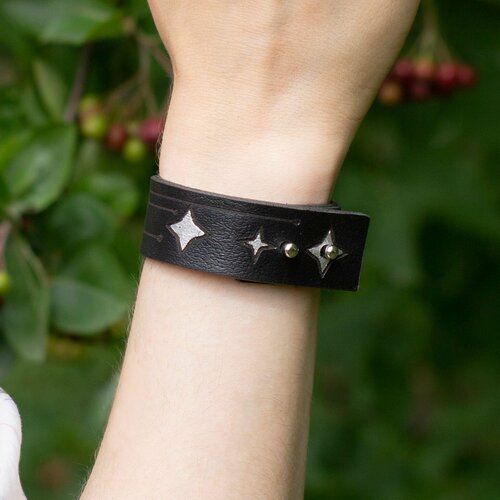 фото Браслет, 1 шт., размер 20 см, черный нет бренда