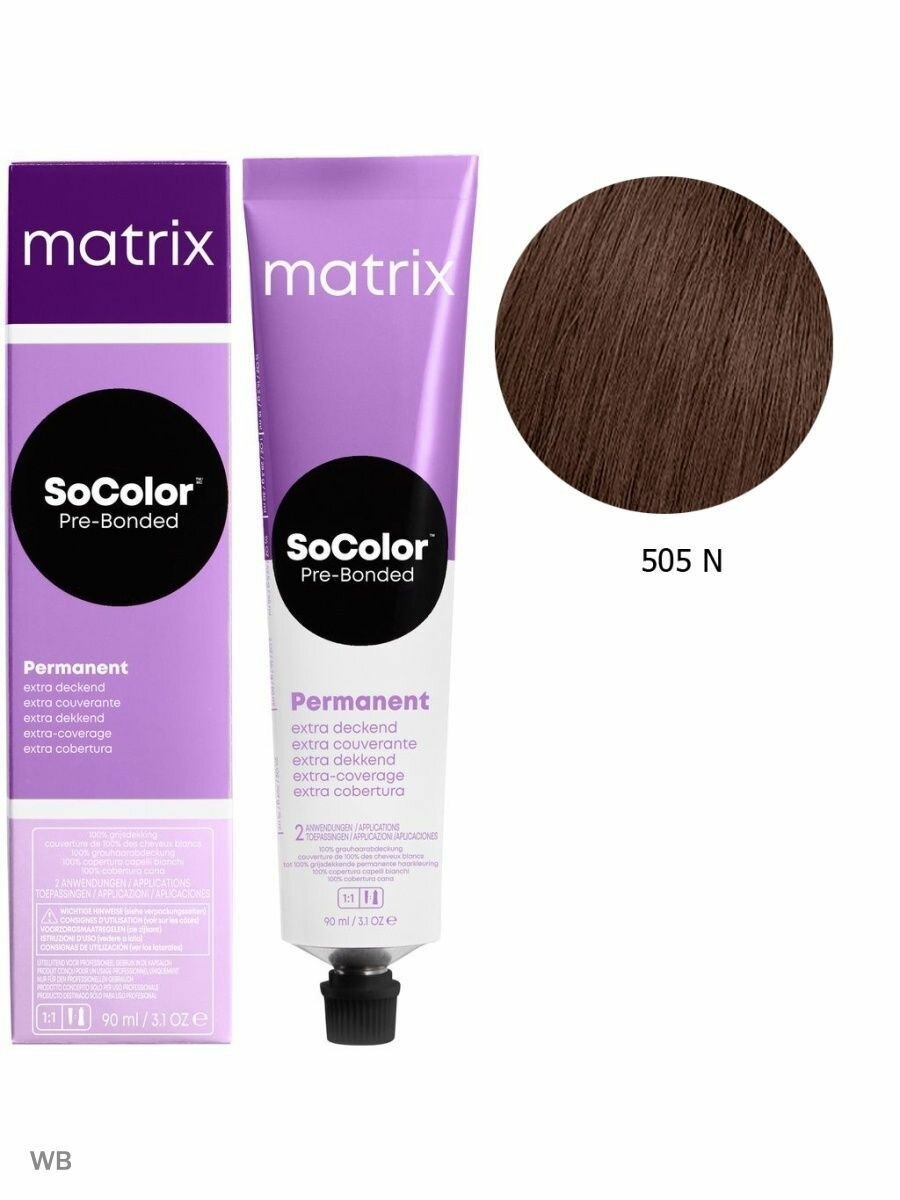 фото Matrix Краска для седых волос SoColor Extra.Coverage 505N