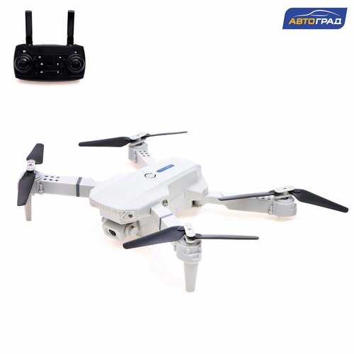 Квадрокоптер на радиоуправлении FLYDRONE камера 1080P барометр Wi-Fi 2 аккумулятора цвет серый 5154₽