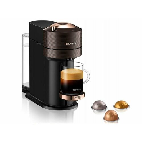 Капсульная кофемашина DeLonghi Vertuo Next ENV120 GY 19 бар коричневый 27154₽
