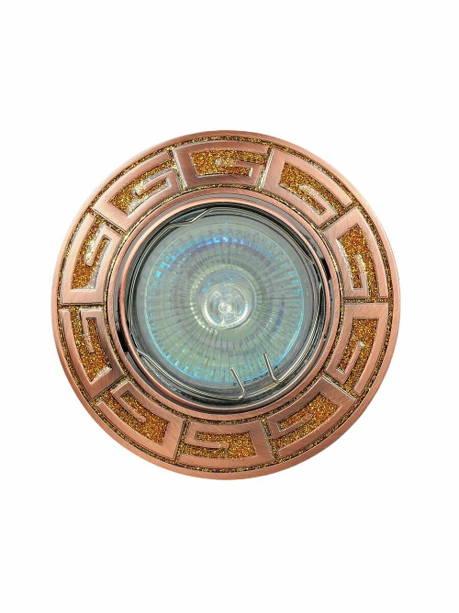 фото 16226-MR16-5.3-Amb-Co Светильник точечный янтарный-медь