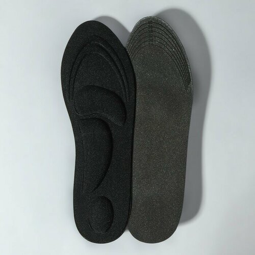 Stel'kiShnurki Стельки для обуви, универсальные, амортизирующие, р-р RU до 38 (р-р Пр-ля до 40), 25 см, пара, цвет чёрный