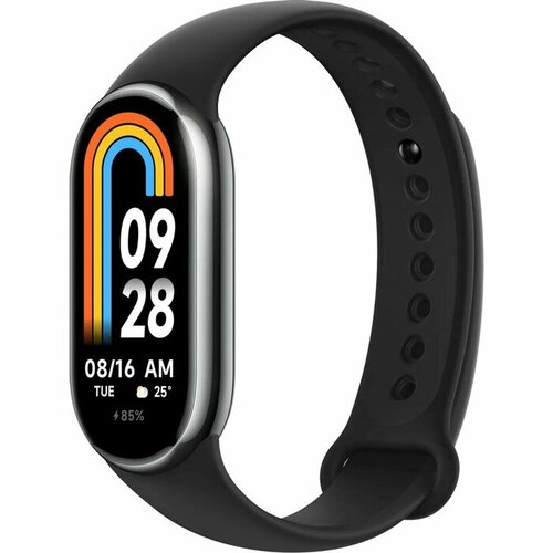 Фитнес-браслет Xiaomi Mi Smart Band 8, 1.62, Amoled, BT 5.1, 190 мАч, чёрный смарт браслет xiaomi mi band 8 pro водонепроницаемый фитнес трекер с gps amoled экраном защита от кислорода mi band 8 pro глобальная версия