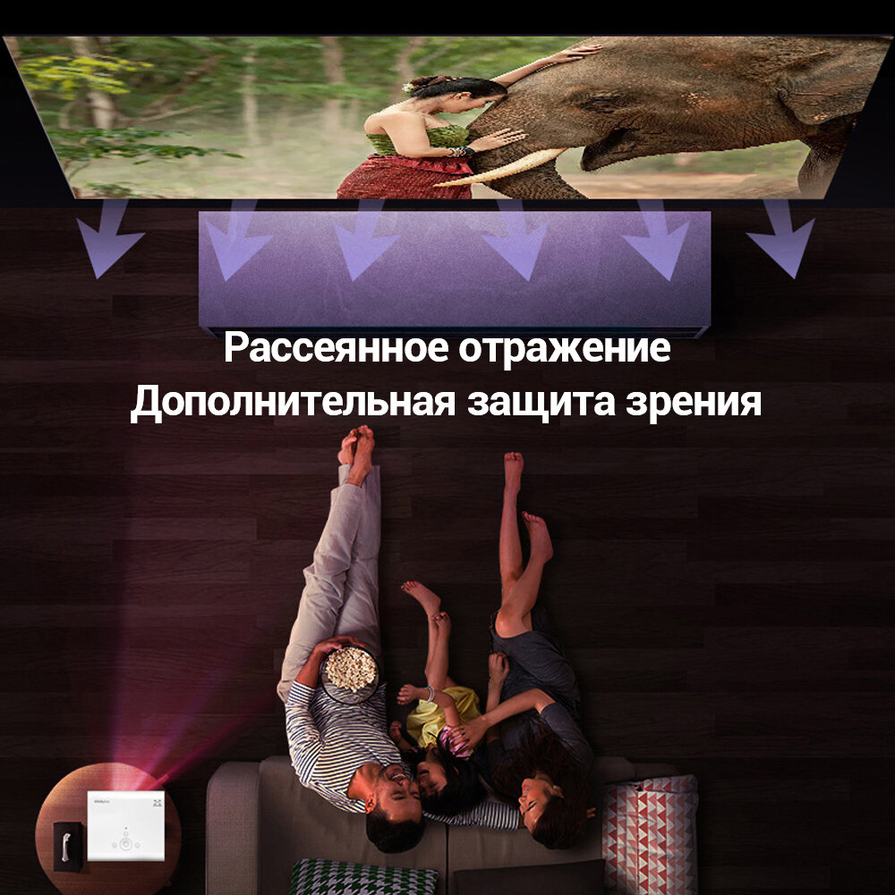 Проектор Lenovo ThinkPlus Air H3S Projector 1080P LED WIFI Глобальная версия, белый — фото 6