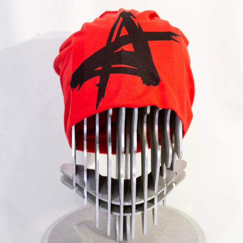 фото Шапка бини , размер 46, красный zloster