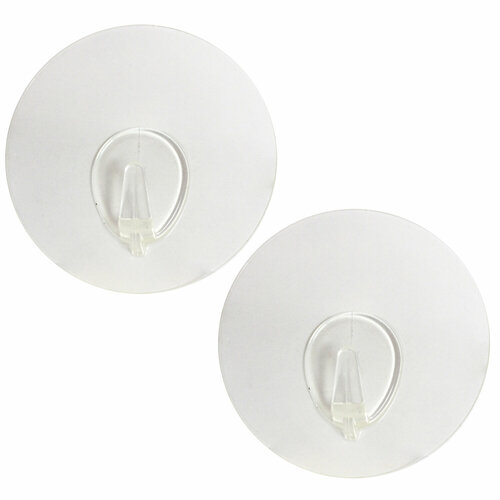 Многоразовые самоклеящиеся крючки Dekos пластик цвет прозрачный нагрузка до 3 кг 676₽