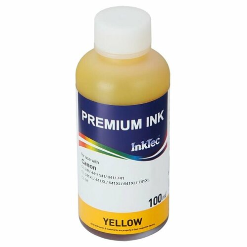 Чернила InkTec C2011 для Canon CL-211/811/511/513, Y, 0,1 л. ориг. фасовка , желтый чернила canon c2011 100my cl 511 513y yellow dye 100 мл inktec