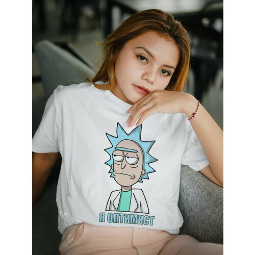 Футболка Креатиум, хлопок, размер 2XL, белый